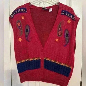 1980’s Vintage Sweater Vest Size L
